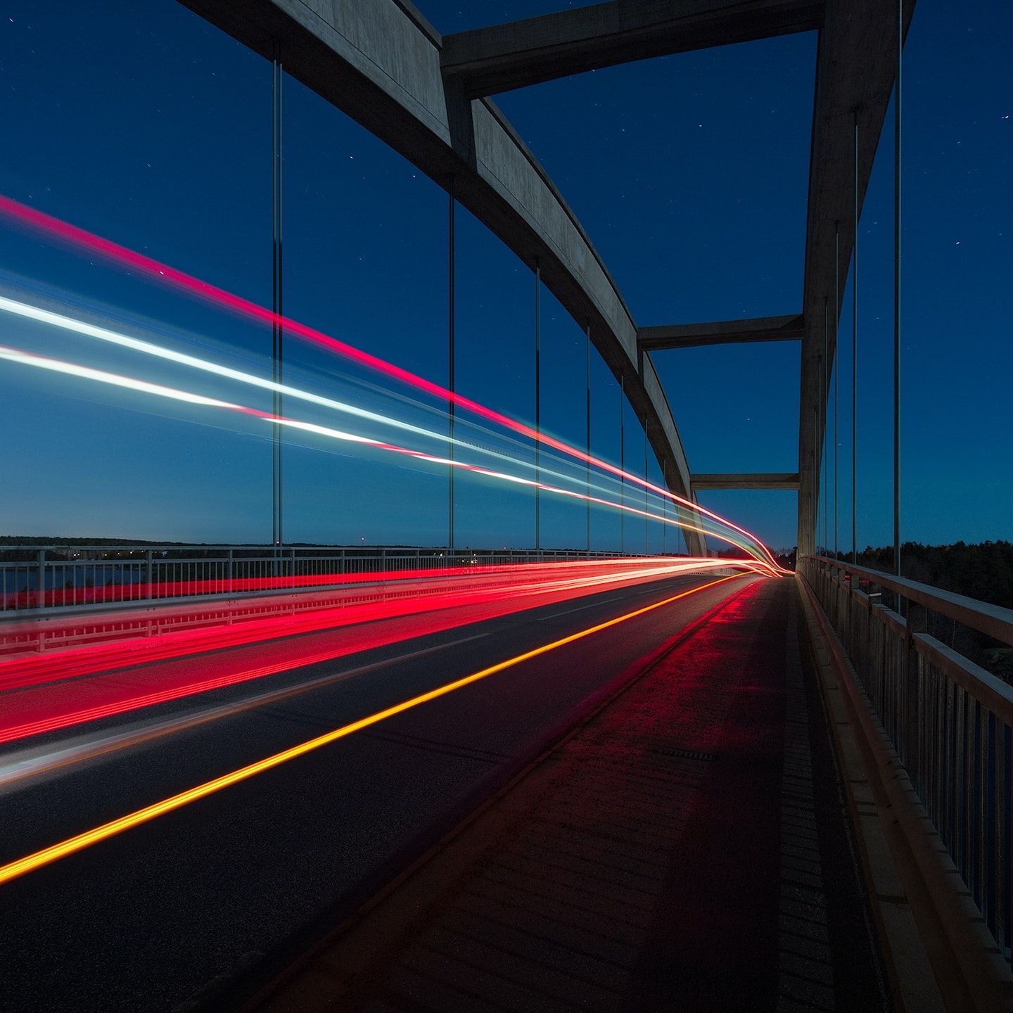 long exposure photo of bridge