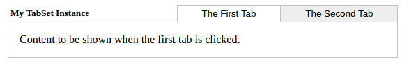 first tab selected