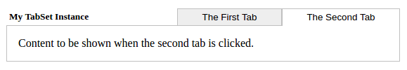 second tab selected