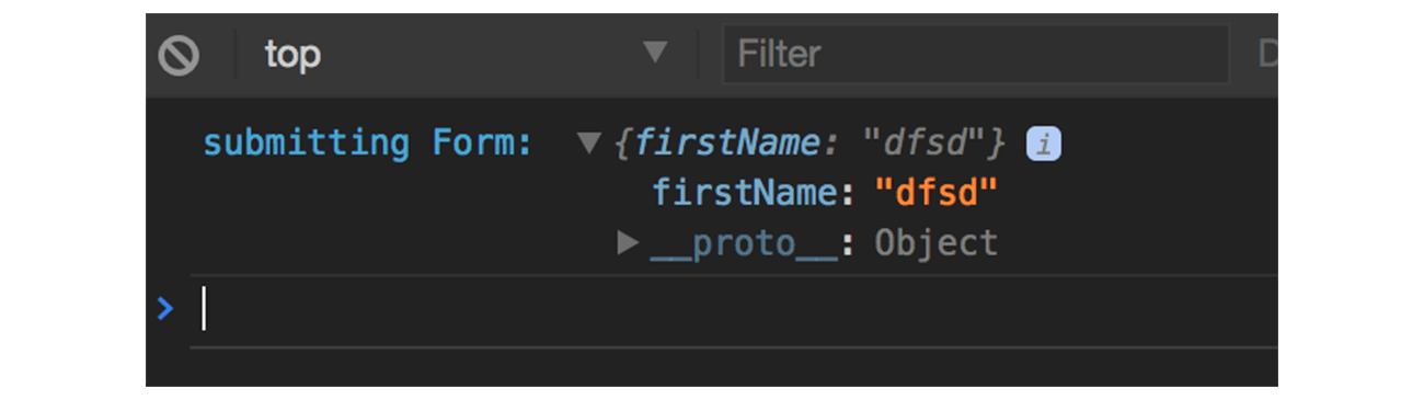 code for submitting form