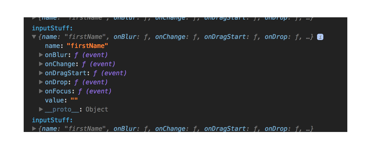 props within input field