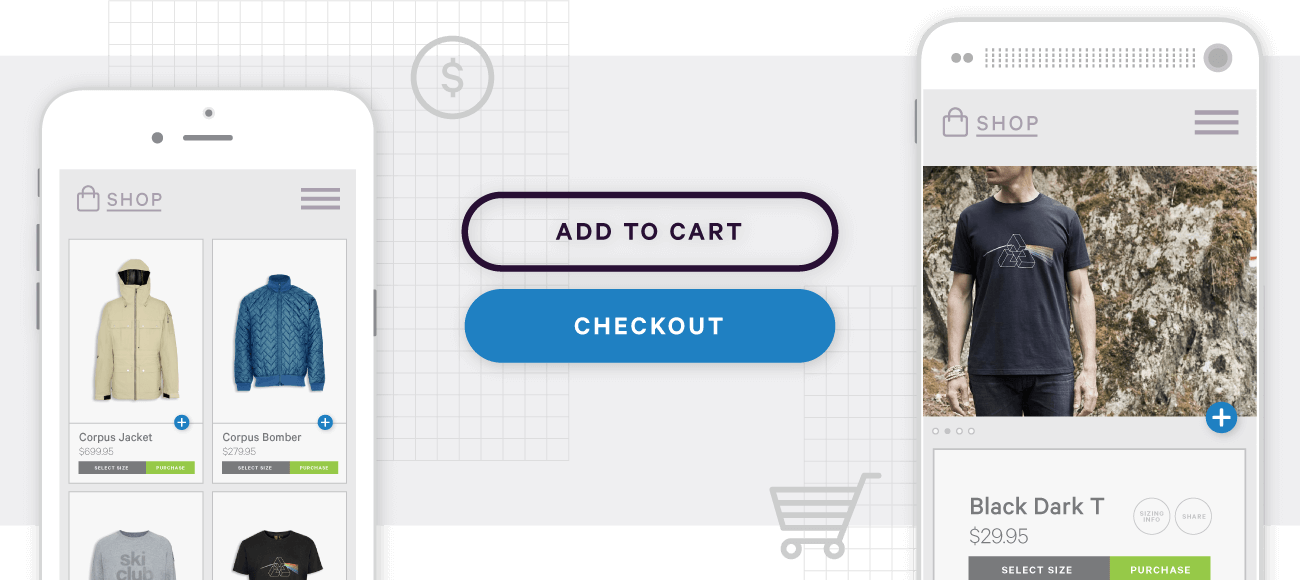 iconography and text of common e-retail