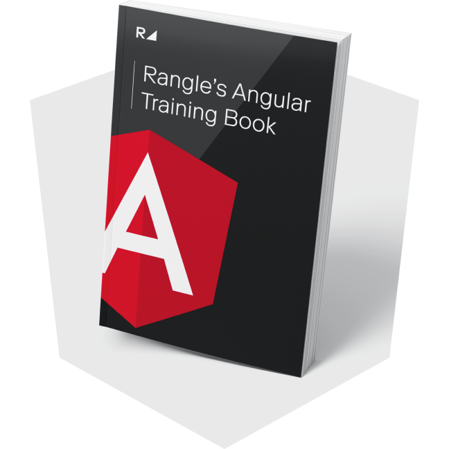 cover of Rangle's Angular Training book