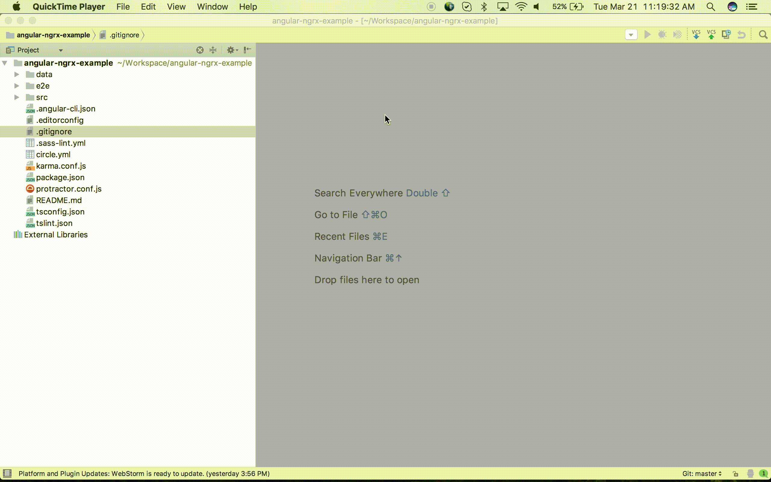gif example of selecting Git Remotes