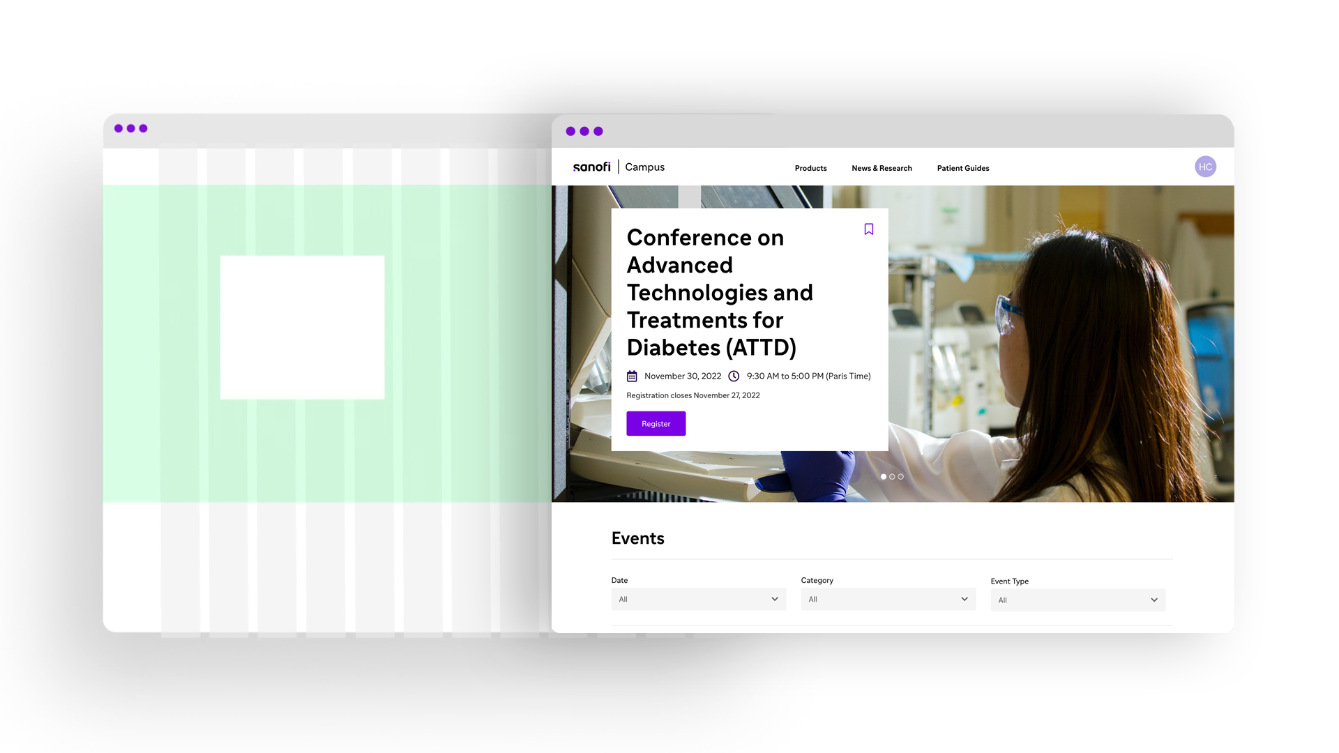 Sanofi opportunity design and code working together