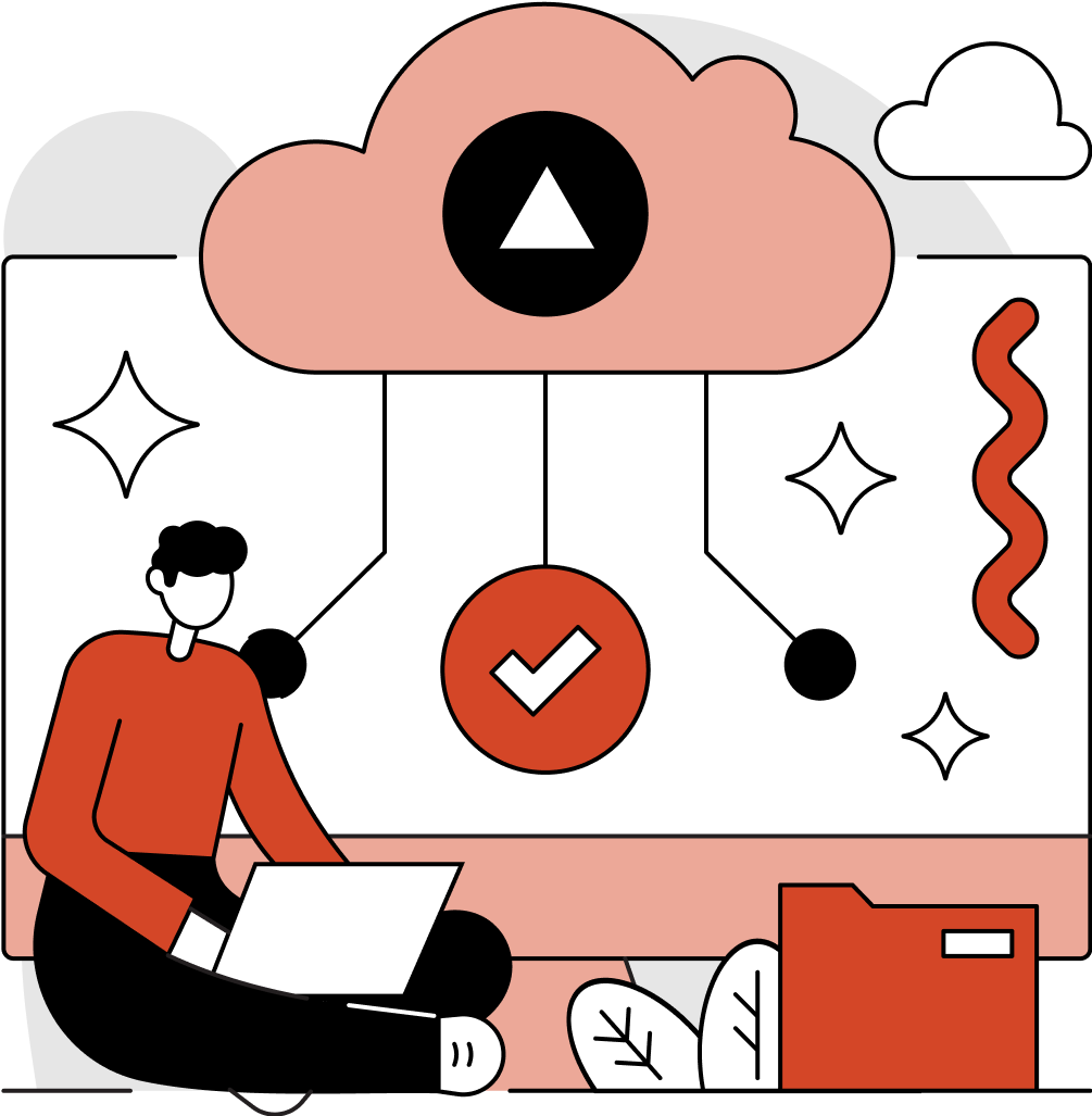 Vercel frontend cloud illustration