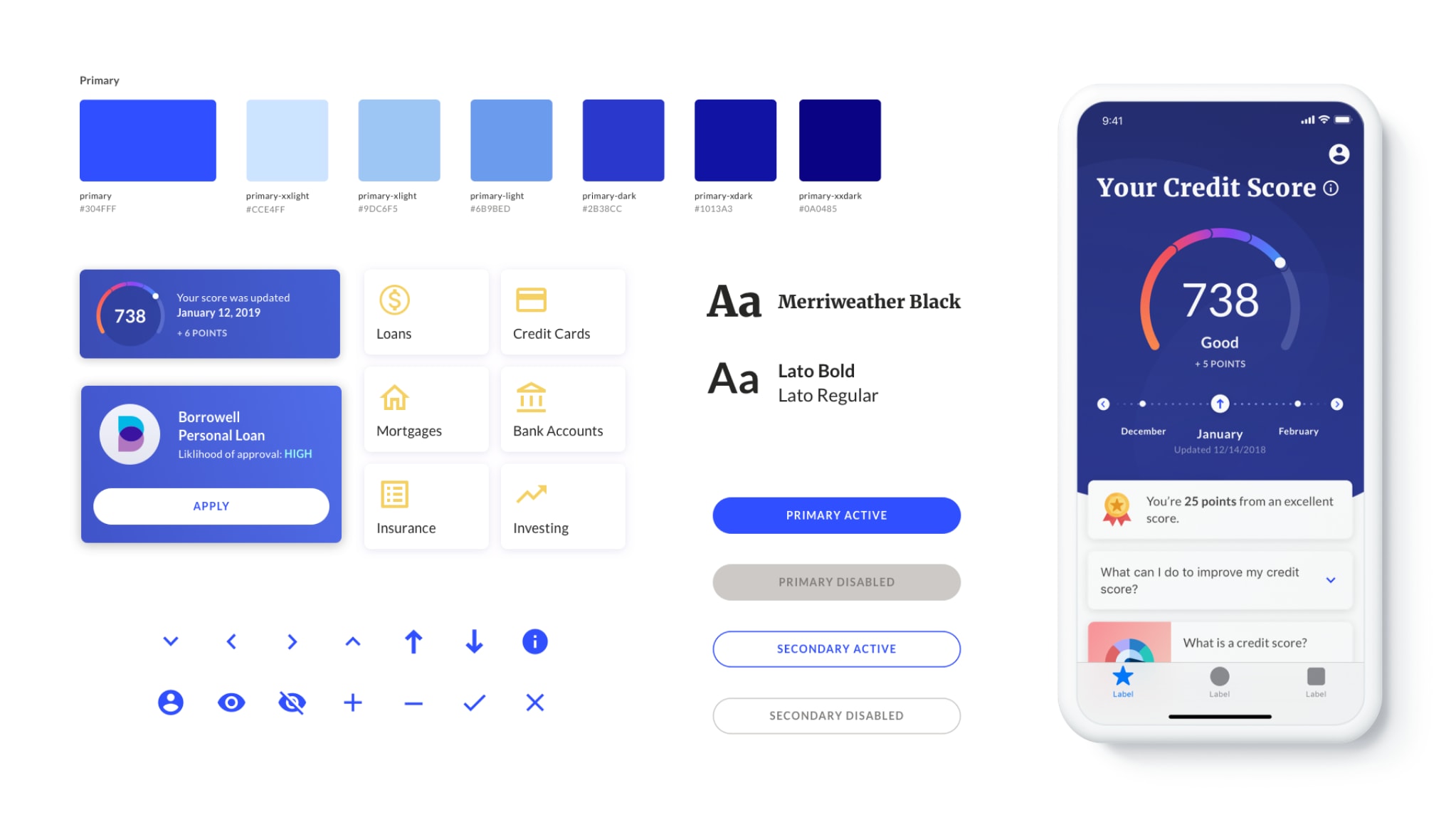 animation of web design tokens and app