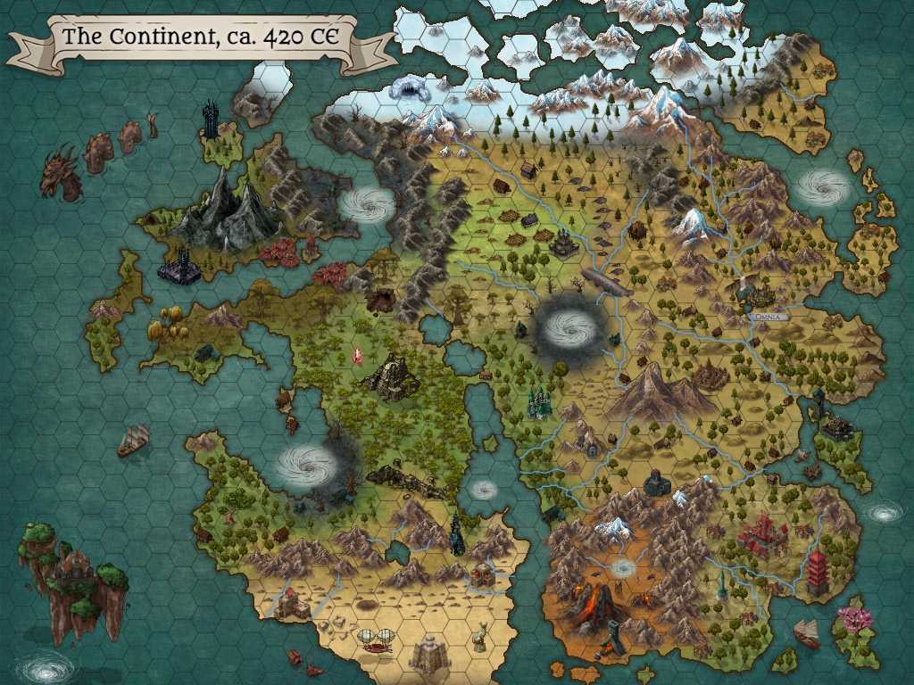 Map of The Continent