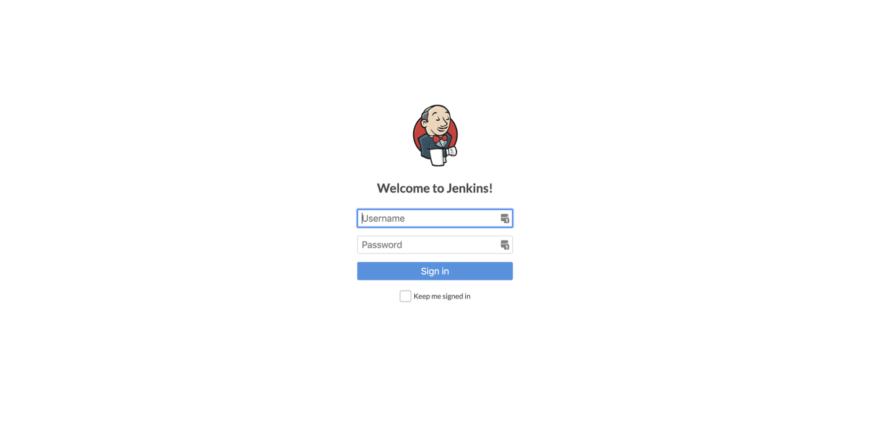 "Welcome to Jenkins"