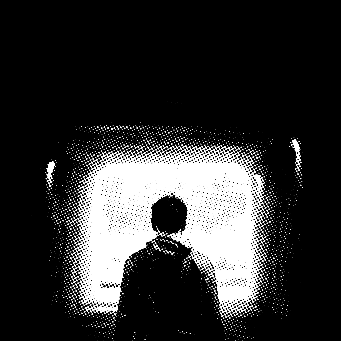 Individual walking towards the light at the end of the tunnel