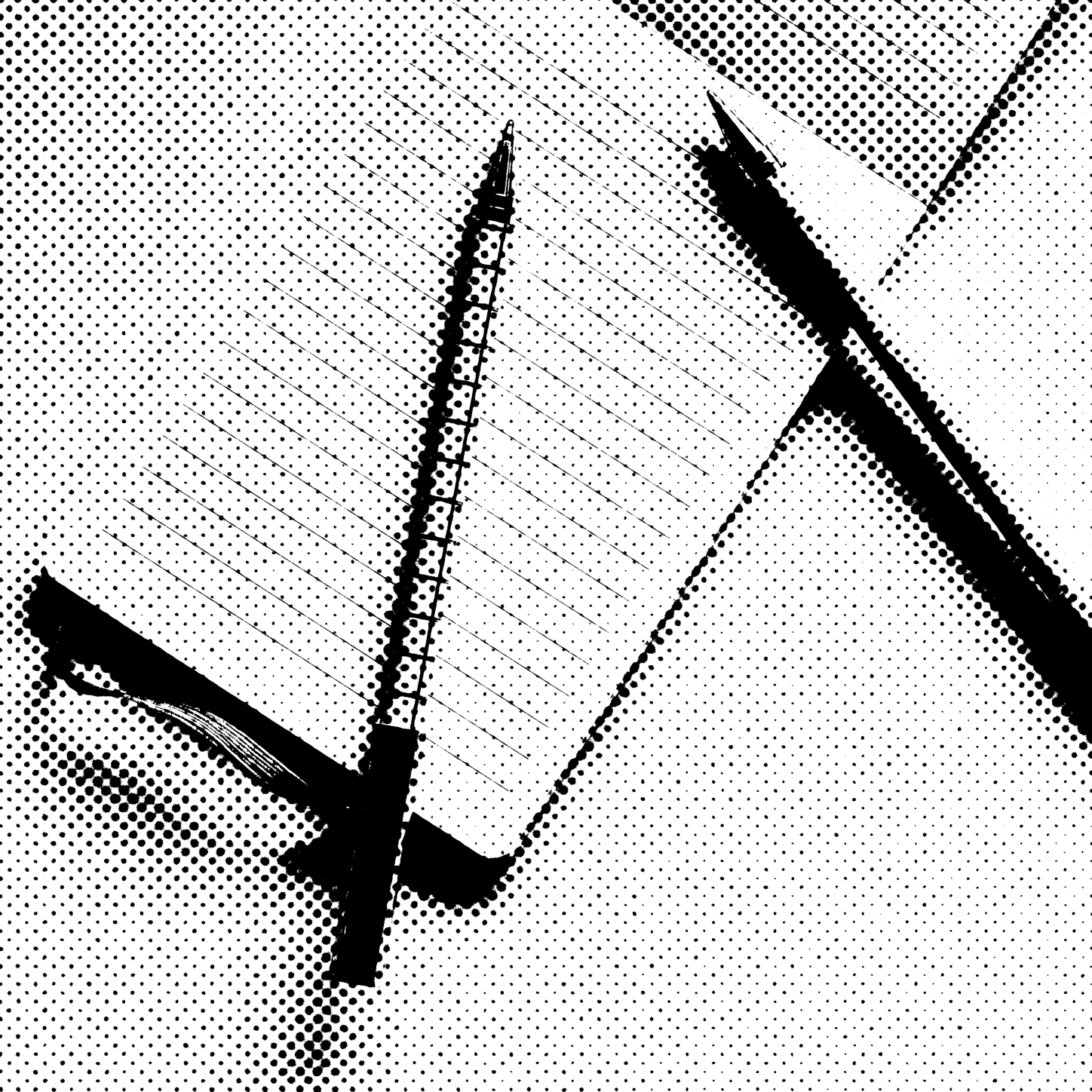 pens on paper
