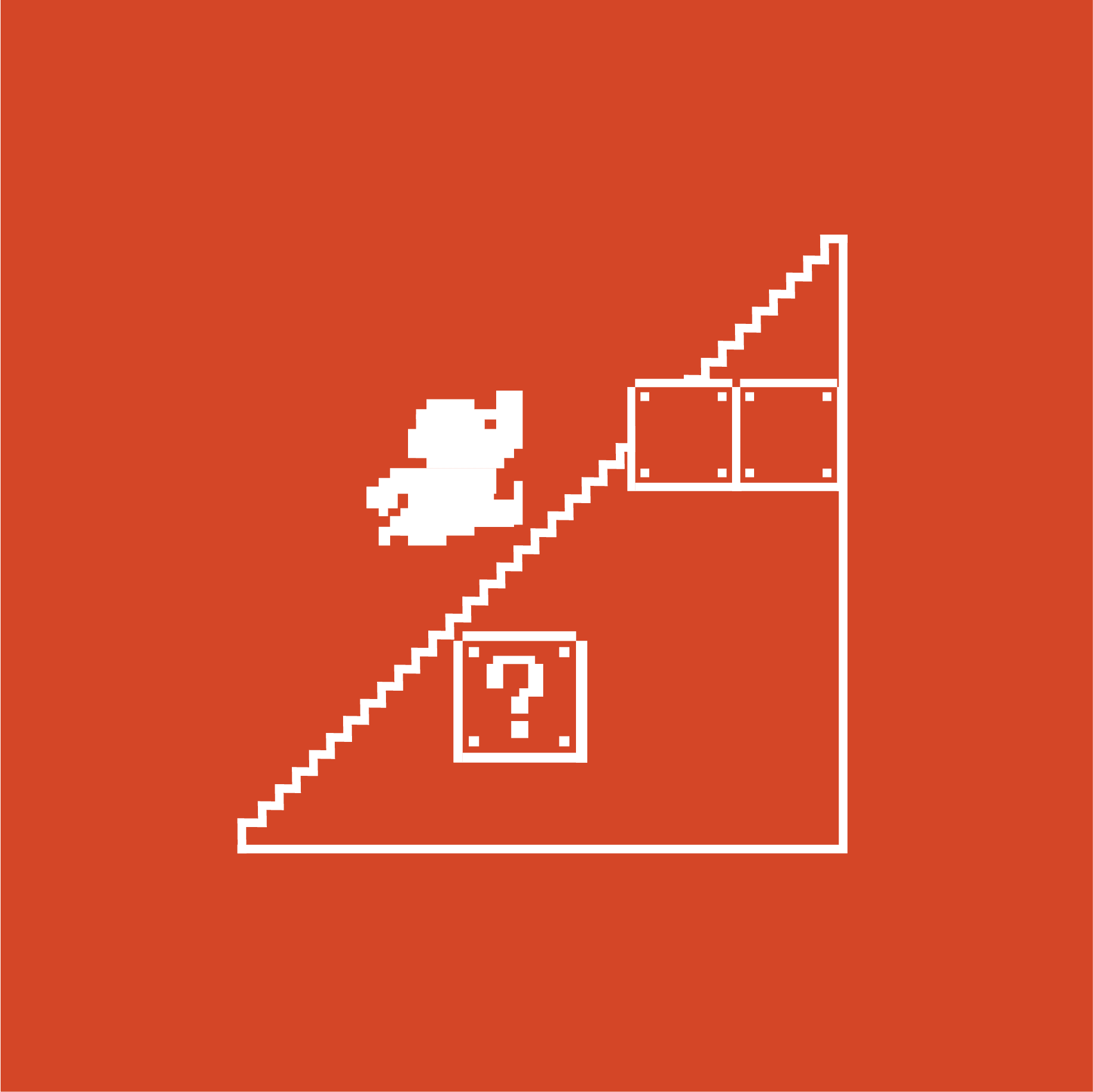Mario-esque staircase and blocks