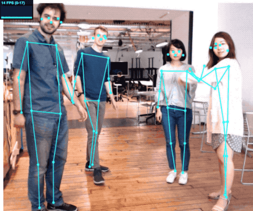 gif of PoseNet in action