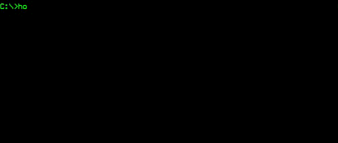 gif of terminal text having a conversation