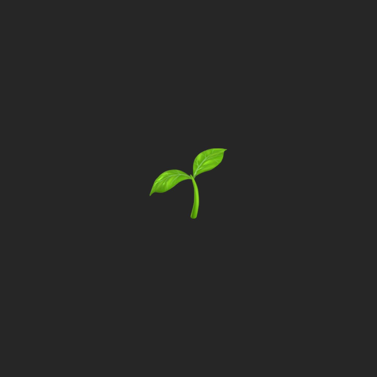 iOS seedling emoji