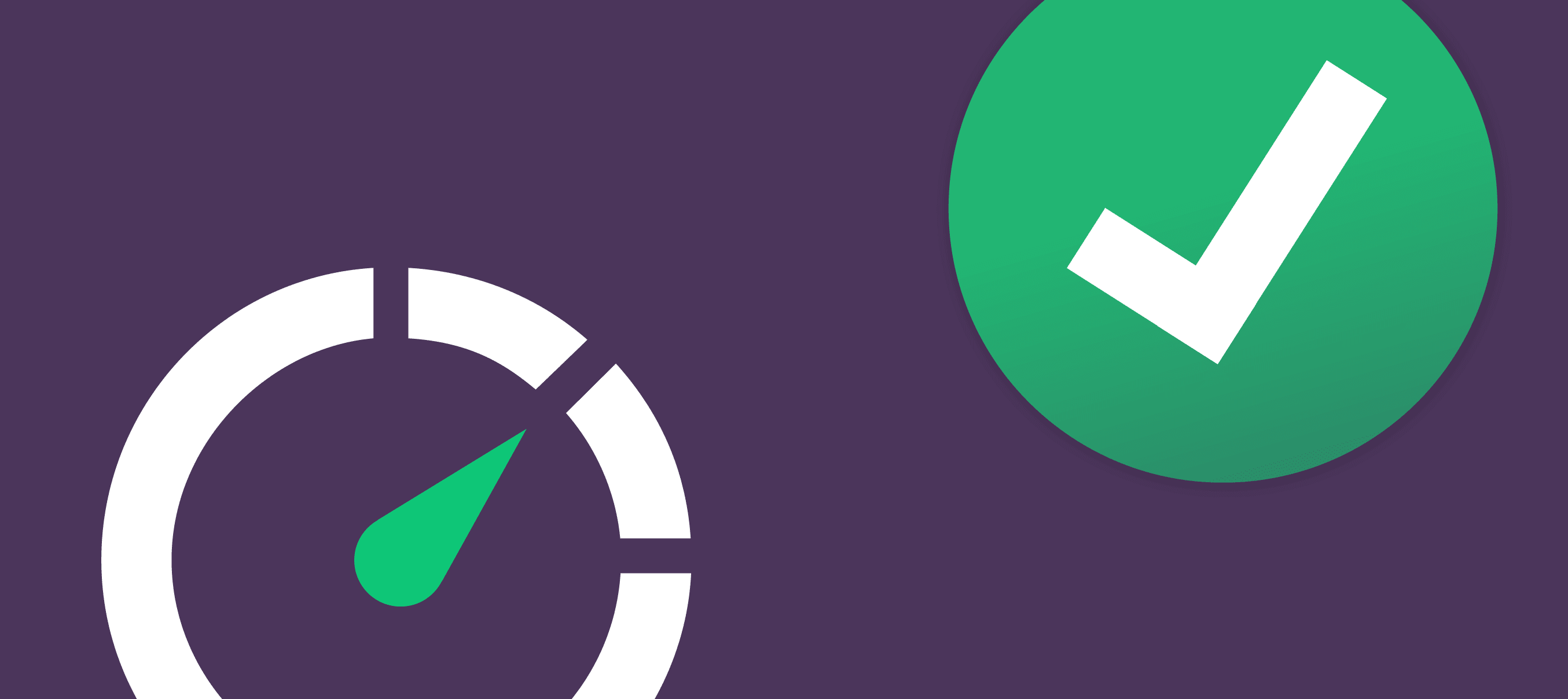 timer and checkmark iconography