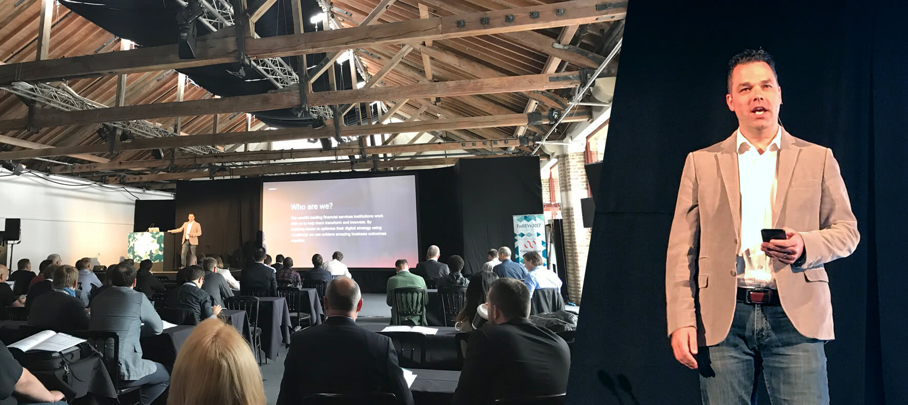 Doug Riches presenting at FinDEVr