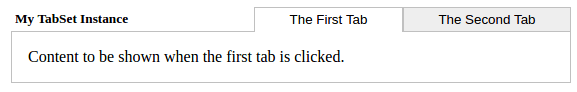 first tab selected