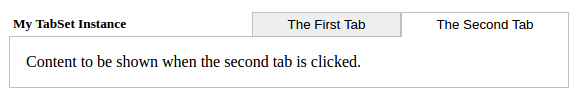 second tab selected