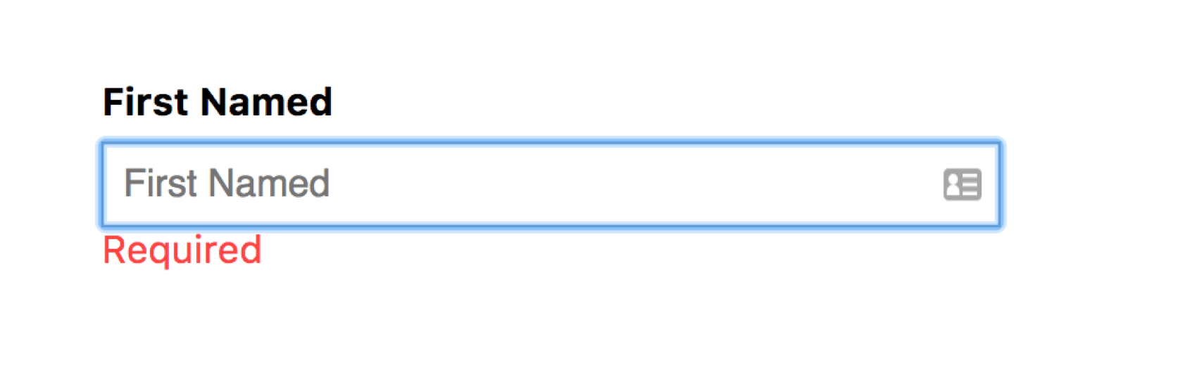 example required field