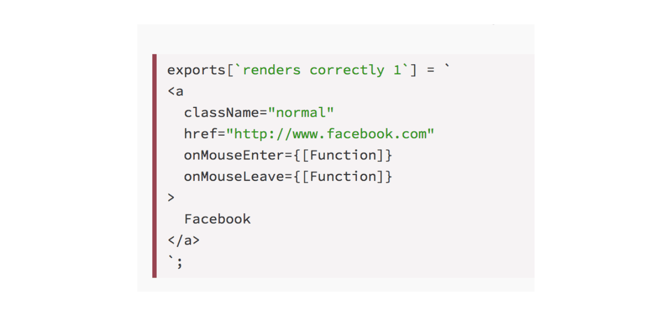 example react component