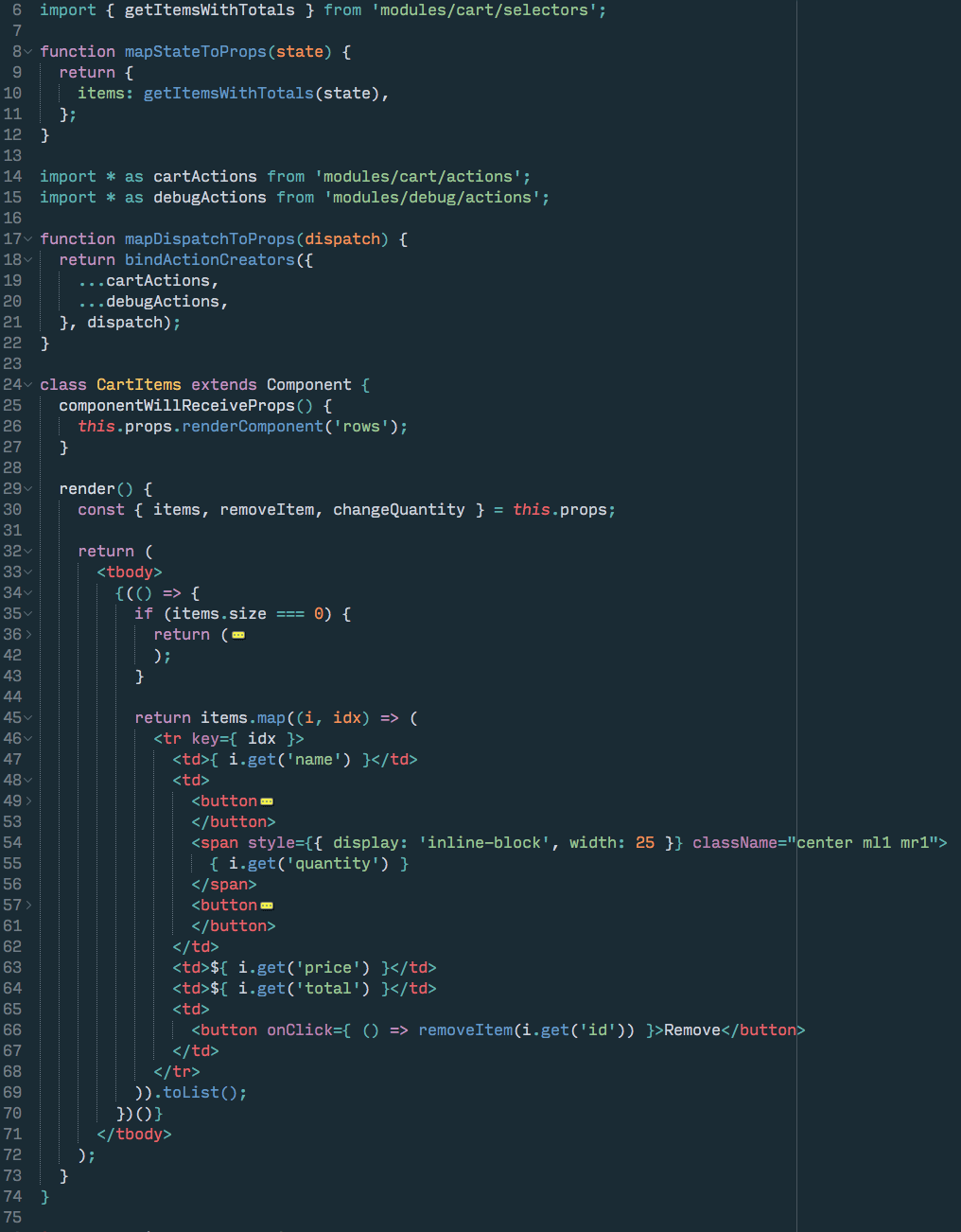 first example with simple selectors added