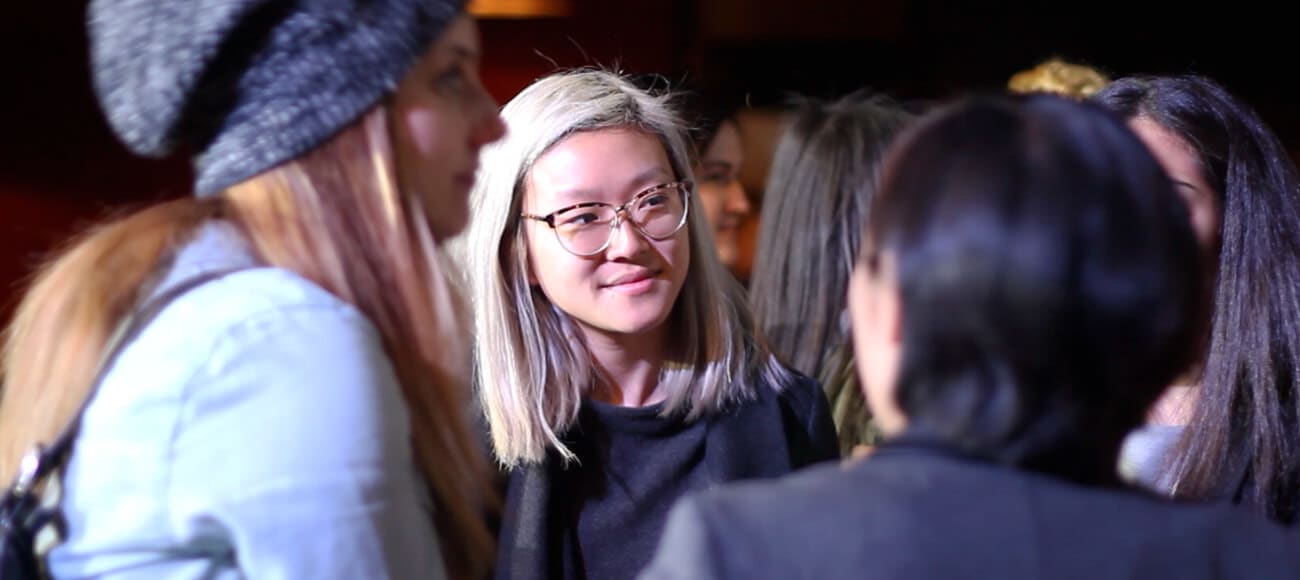 Helen Zeng, Partner Engineer at Twitter after her talk at IWDTO