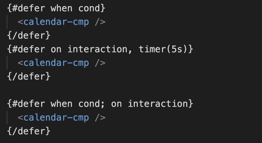 code snippet using swap triggers