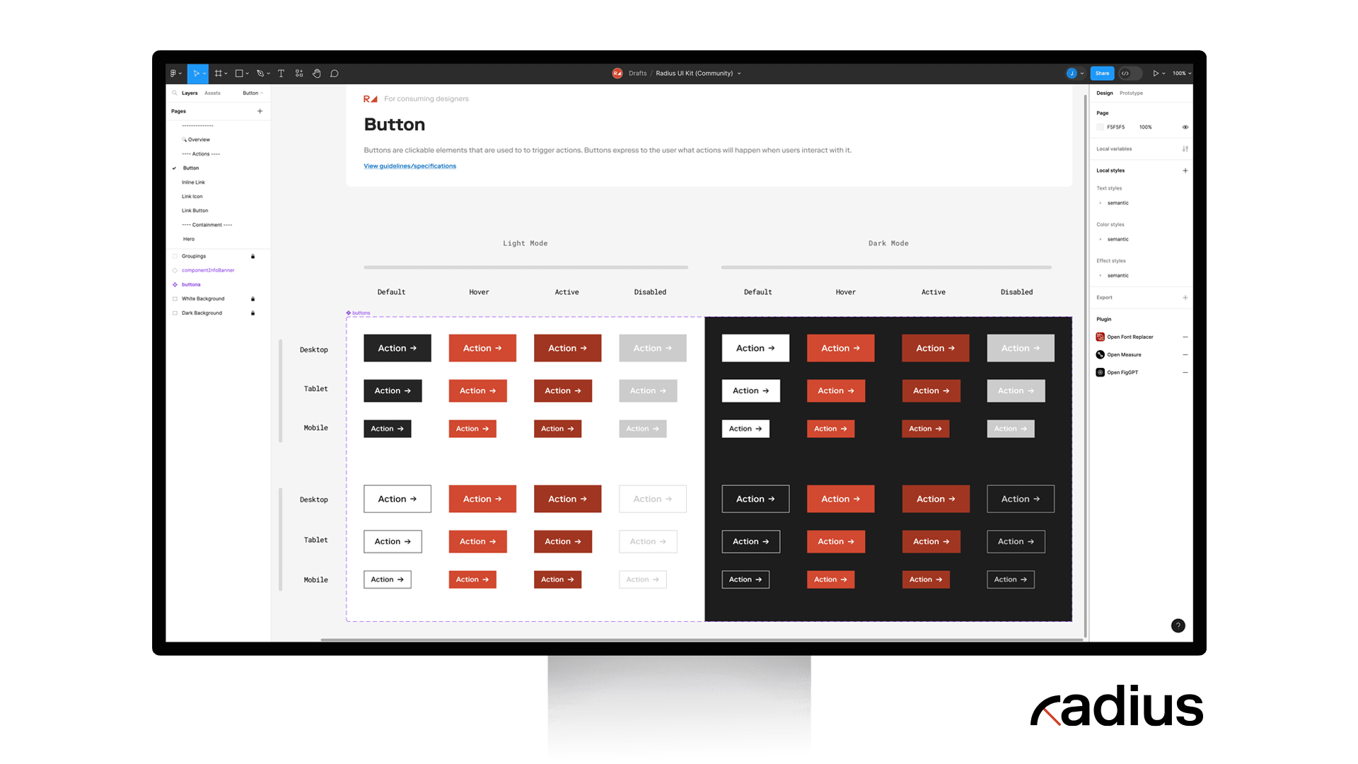 Radius, Rangle's design system accelerator