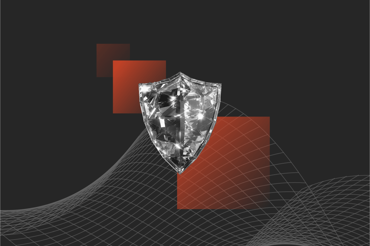 A secure padlock at the center of a complex circuit-like pattern symbolizing cybersecurity and data protection.