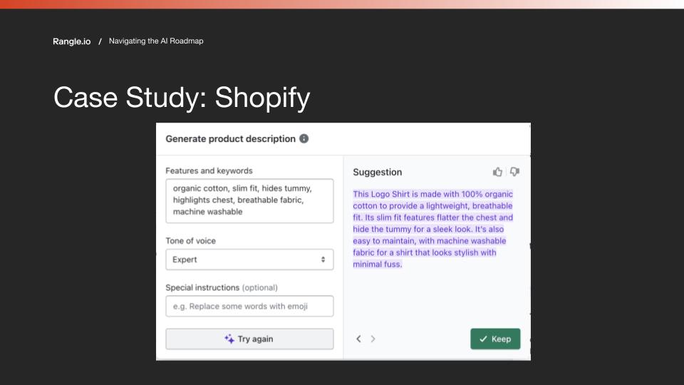 Shopify using AI to generate product descriptions