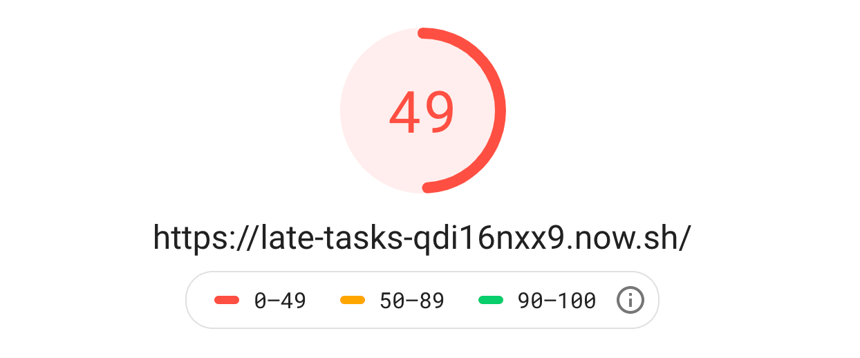 Scheduled with requestIdleCallback