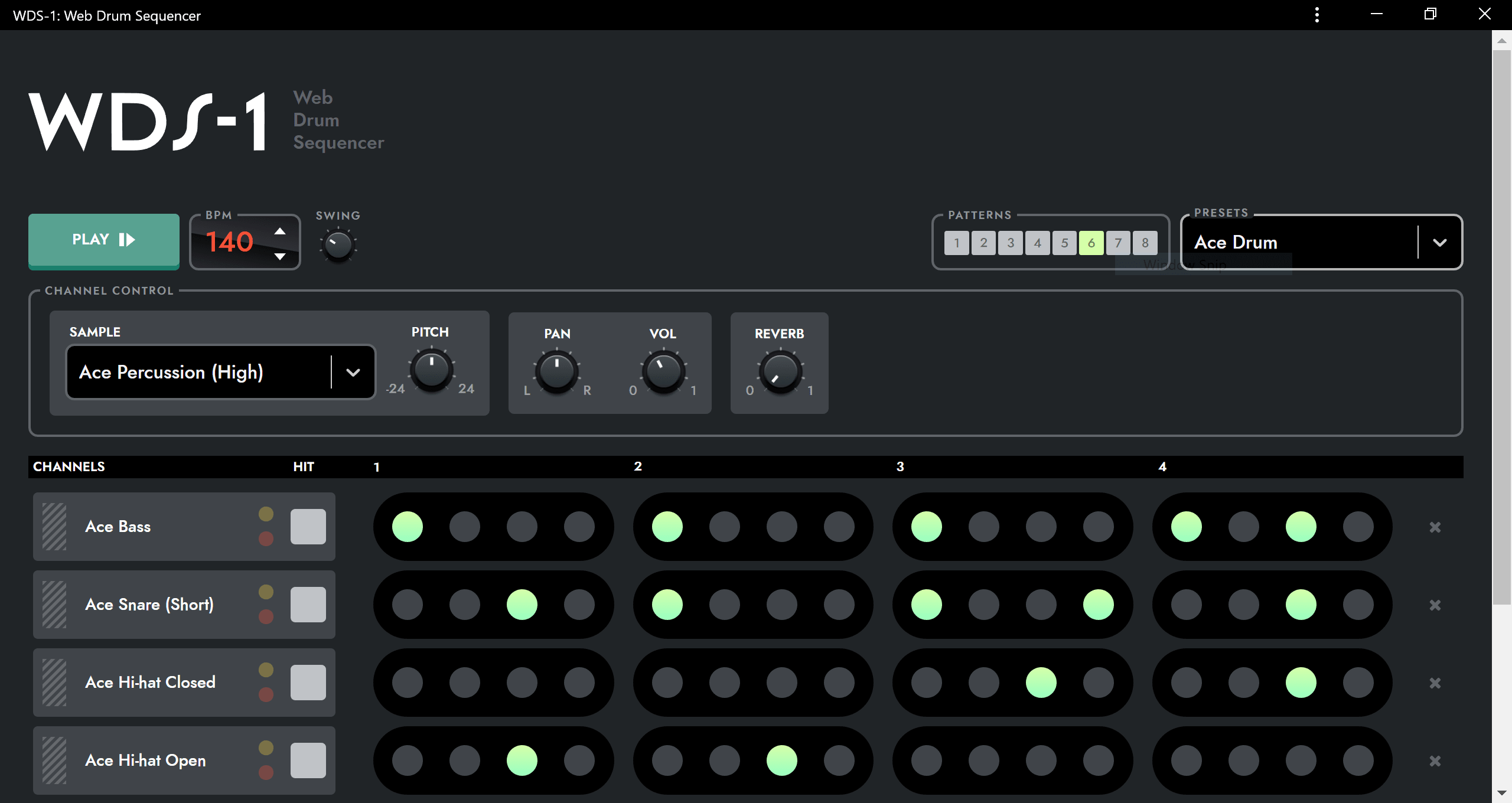 drum sequence on web