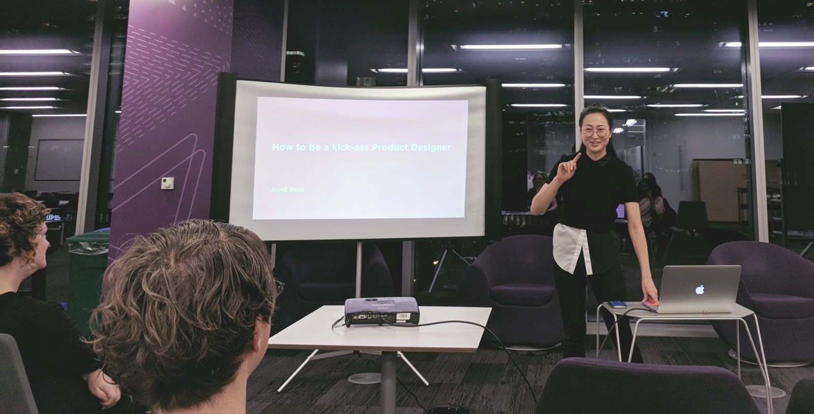 June telling us How to be a kick-ass Product Designer.