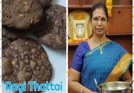 கேழ்வரகு தட்டை- தீபாவளிக்கு  பட்சணம் – கரகரப்பாக ,சுவையாக செய்வது எப்படி? – Mallika Badrinath