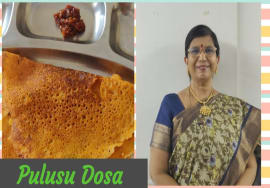 #Shorts 291-Pulusu Dosa / Puli Dosai / Tamarind Dosa – SouthIndian Breakfast -Mallika Badrinath