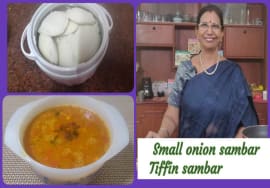 Tiffin Sambhar-For Idli,dosa&vada.ஒருமுறை சுவைத்தால் இனி மேல் இதையே தான் வேண்டுமென்பார்கள்.