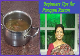 Beginners basics 5- Paruppu Rasam with Tips| Mallika Badrinath recipes | பருப்பு ரசம் டிப்ஸ்
