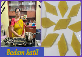 Badam katli / Almond katli – Ugadhi special – Mallika Badrinath