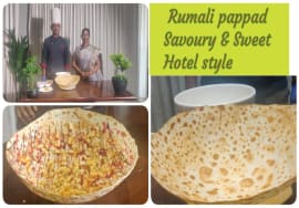 Rumali pappad -Sweet & Savoury – Hotel windsor castle – Salem – Submarine restaurent