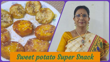 Sweetpotato Super snack மழைக்காலத்திற்கேற்ற சூப்பர் ஸ்னாக்.பொரிக்கவேண்டாம்.எண்ணெய் அதிகம் தேவை இல்லை