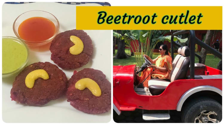Beetroot cutlet / பீட்ரூட் கட்லெட் செய்வது சுலபம்/ Mallika Badrinath recipe
