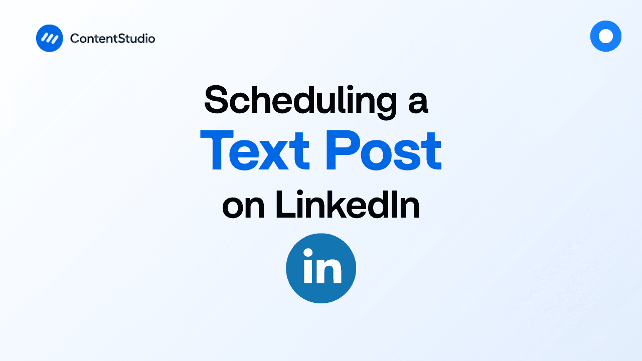 How to schedule a LinkedIn text post