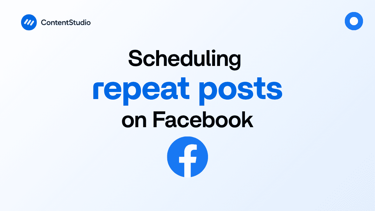 How to schedule repeat post on Facebook 
