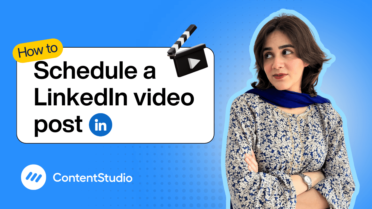 How to schedule a LinkedIn video post