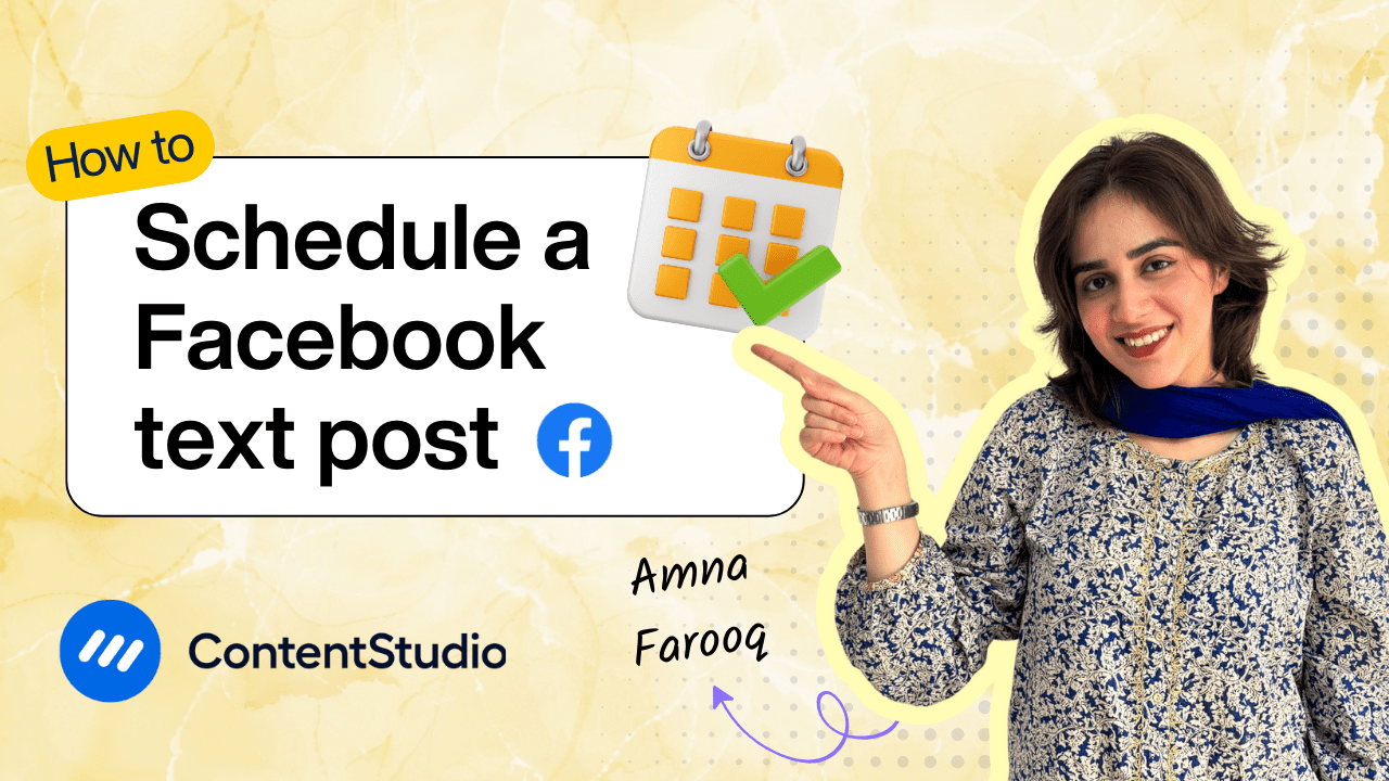 How to schedule a Facebook text post