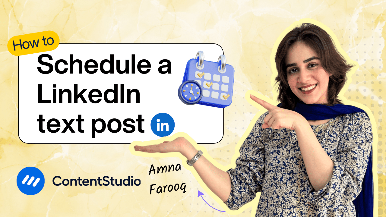 How to schedule a LinkedIn text post