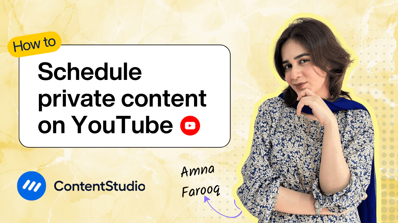 How to schedule private content on YouTube 