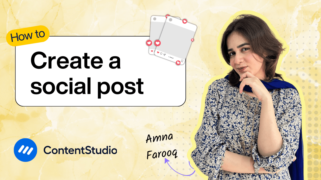 How to create social posts