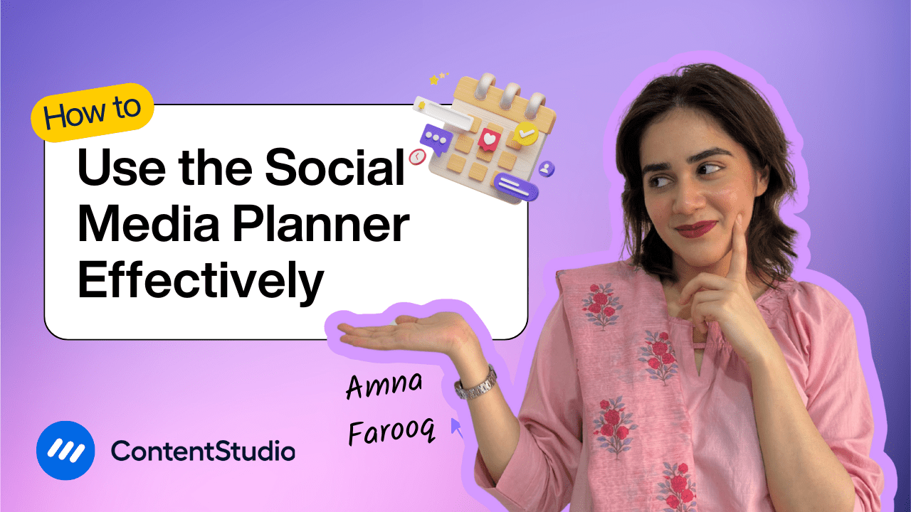 How to use the social media planner effectively